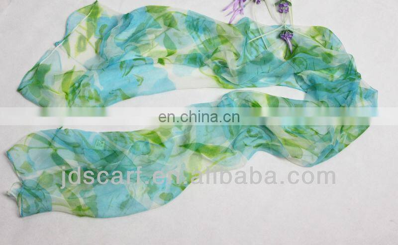 necklace vne JDS-001# excellent scarves super thin 100% silk feeling polyester