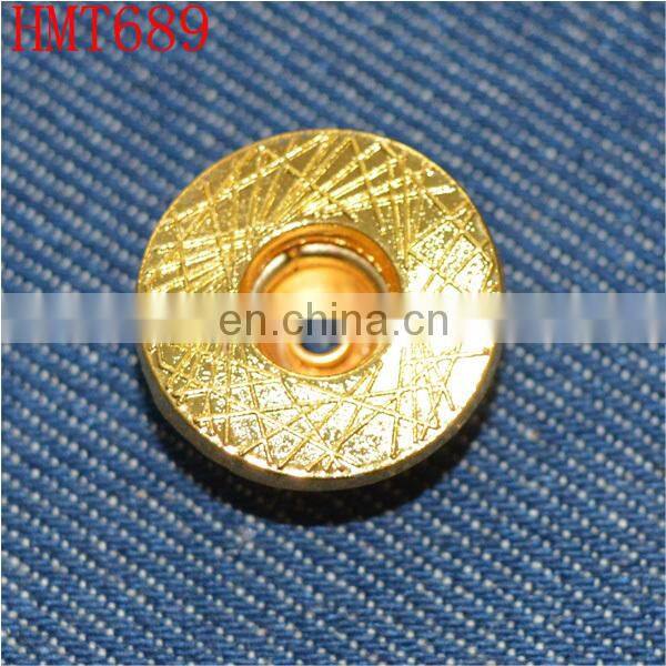 gold color metal fashion zamak button