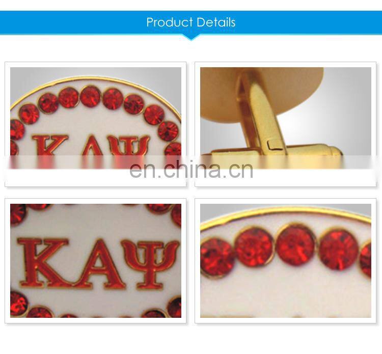 New arrival modern design one pair of chinese china flag cuff links