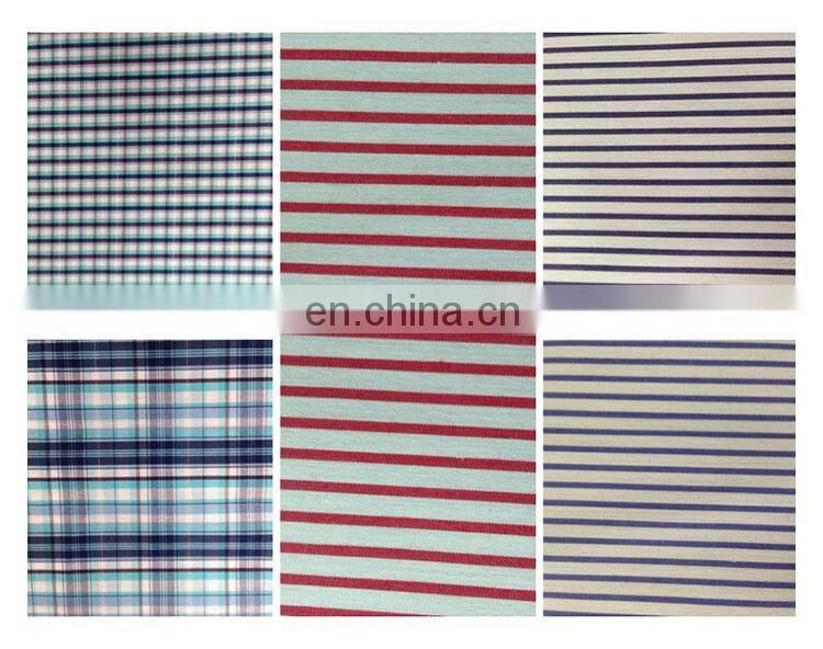 cotton nylon span yarn dyed poplin