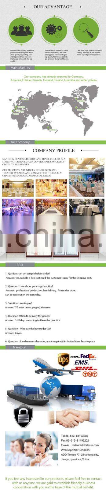 factory hot selling 100%ployester satin table runner for wedding