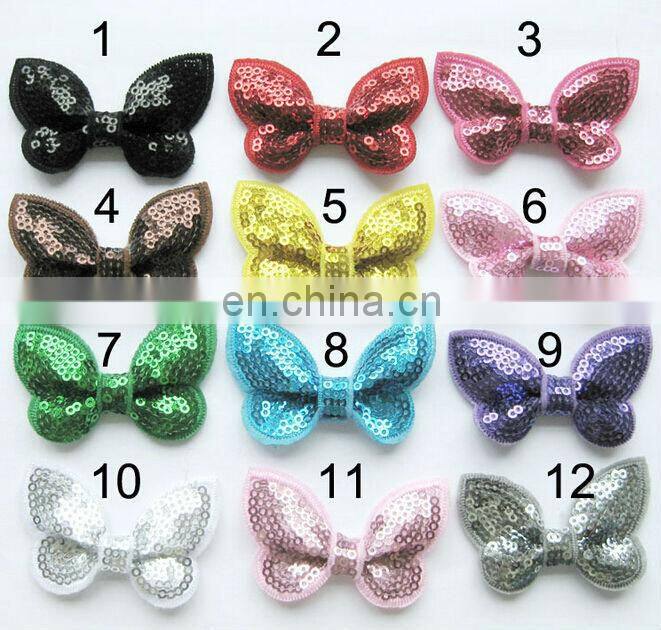 Sequin flower Hair Bow for Handmade DIY Baby Hair Accessories