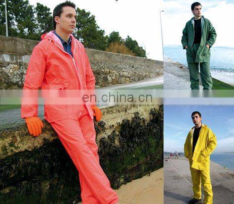 Pvc rainsuit/nylon rainsuit