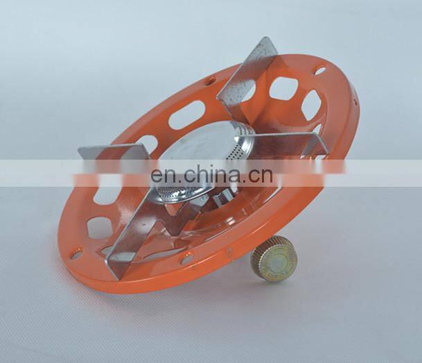 Portable stainless steel lpg gas burner for camping cylinder