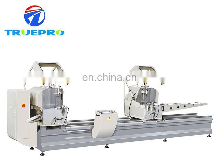 CNC double mitre cut off saw for aluminium door and window frames