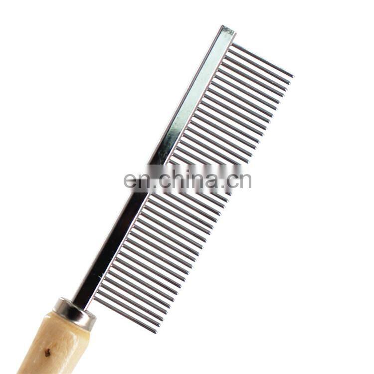 Manufacturer wholesale dog dematting tools wooden dog comb
