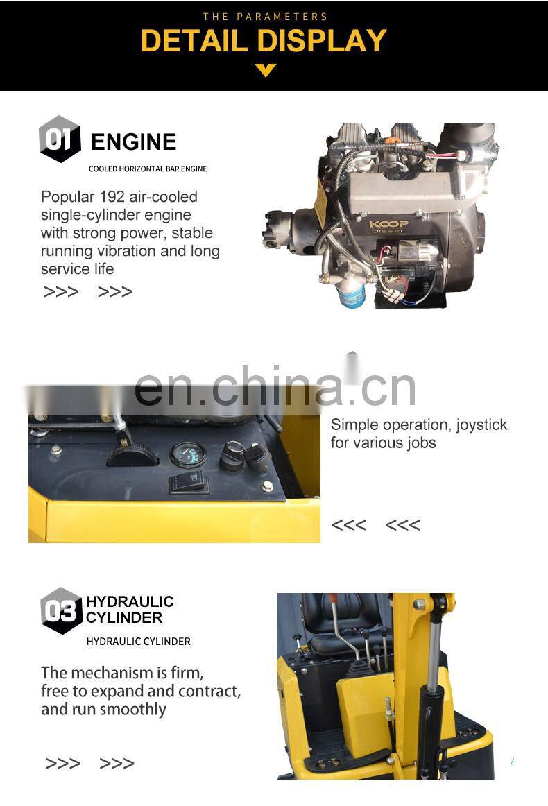 New mini 1200kg excavators sale prices