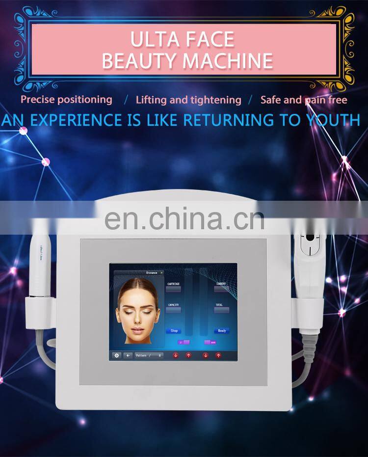 Skin Therapy facial lifting wrinkle removal radar line engraving+hifu device for anti-aging