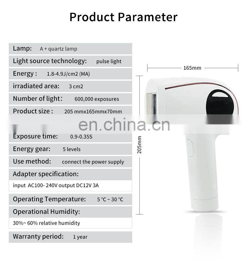 ICE compress laser ipl hair removal epilator for woman