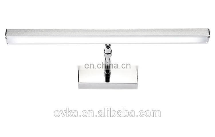 Simple modern stainless steel telescopic mirror light