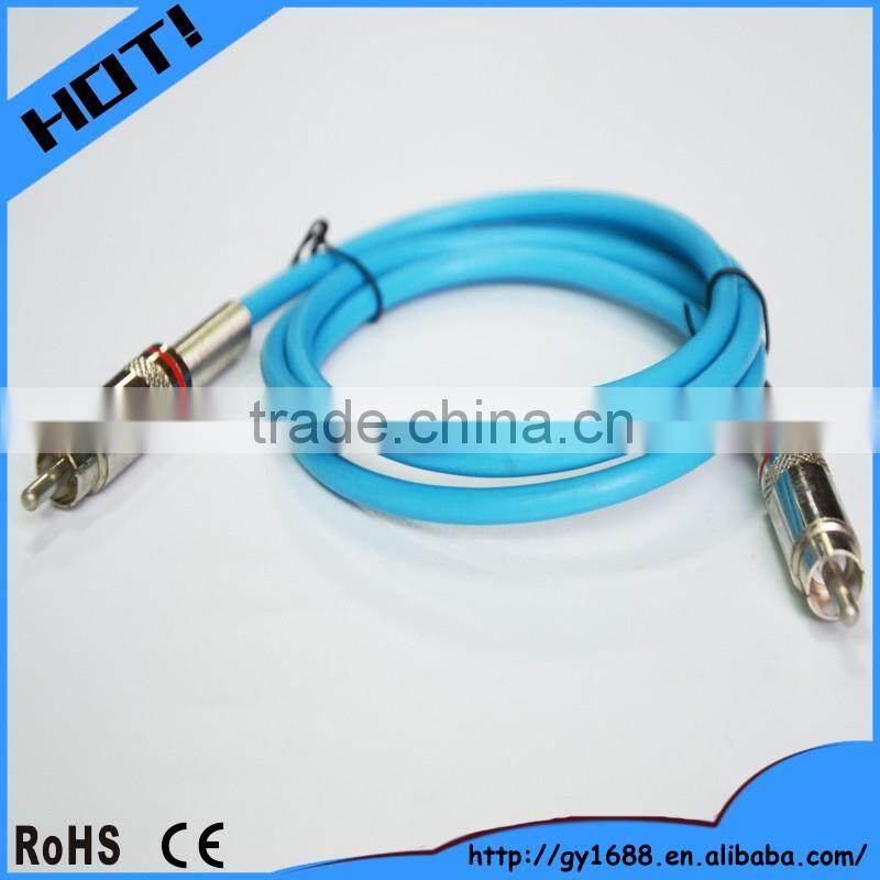 Gold plated 4.5mm audio jack video RCA cable