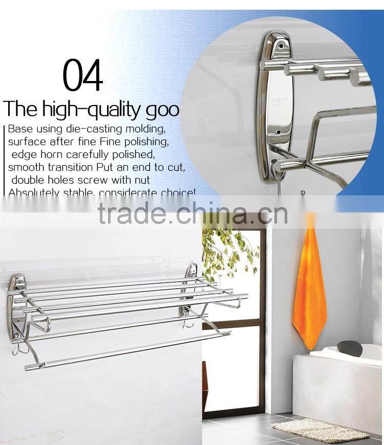 Wesda Bathroom Hardware Set metal bathroom hotel towel shelf a081