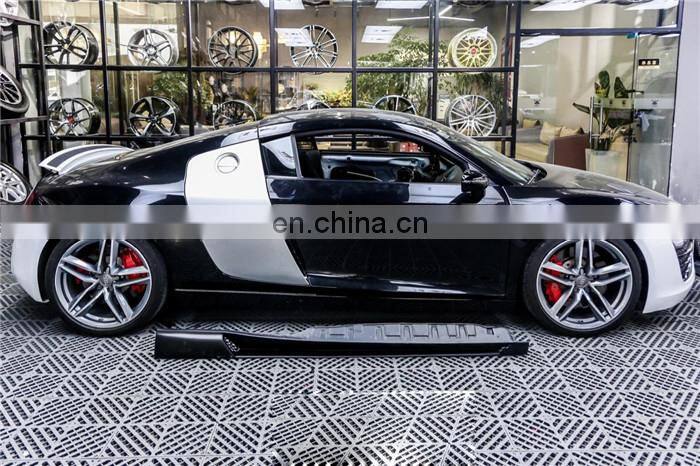 Runde Top Quality Kits For 06-15 Audi R8 V10 Upgrade Regula Design Resin Or Half Carbon Front Bumper Rear Bumper Side Skirts