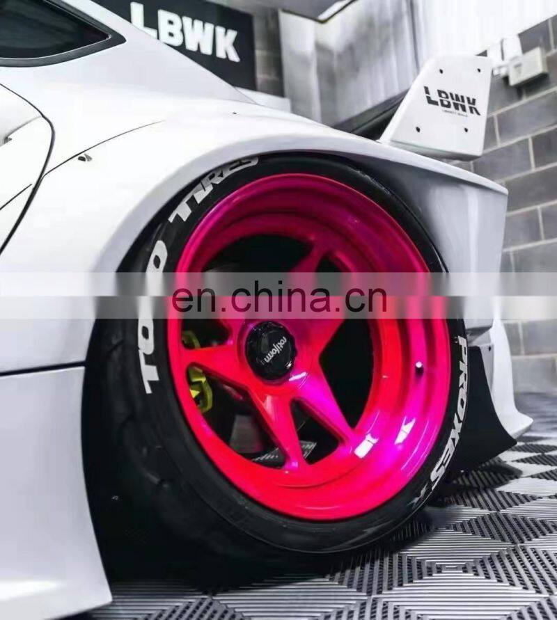 Runde Carbon Fiber Material For LB Style Toyota Supra A90 Wide Body Kit Front Bumper Rear Bumper Side Skirt Spoiler