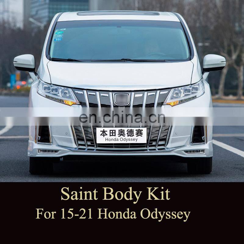 Runde High Quality Front Bumper Grille Body Kit For Honda Odyssey 15-20 Upgrade To Spider Man/Saint Fighter/Flying Wing
