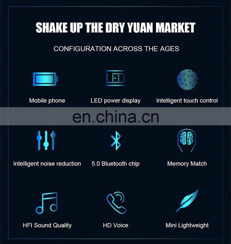 Mini bass wireless earbuds F9 LCD display blutooth earphone with power bank audifono f9-34 tws auriculares