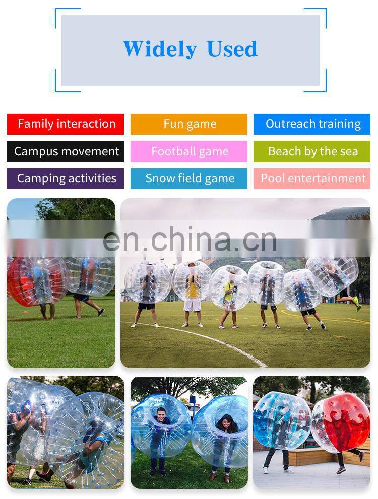Outdoor Sports Inflatable Bumper Ball Zorbing Soccer Bubble Ball Hamster Ball
