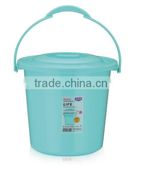 Callia plastic bucket with lid and handle colorful