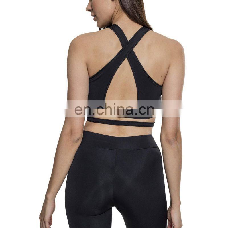 Breathable Compression Sexy Yoga Bra Crop Top Cheap Blank Crane Sports