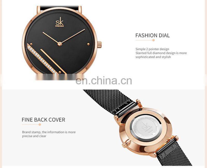 SHENGKEG New Trending Hot Sale Chic Lady Watches K0106L Grand Maiden Wristwatch Glitter Girls Handwatch