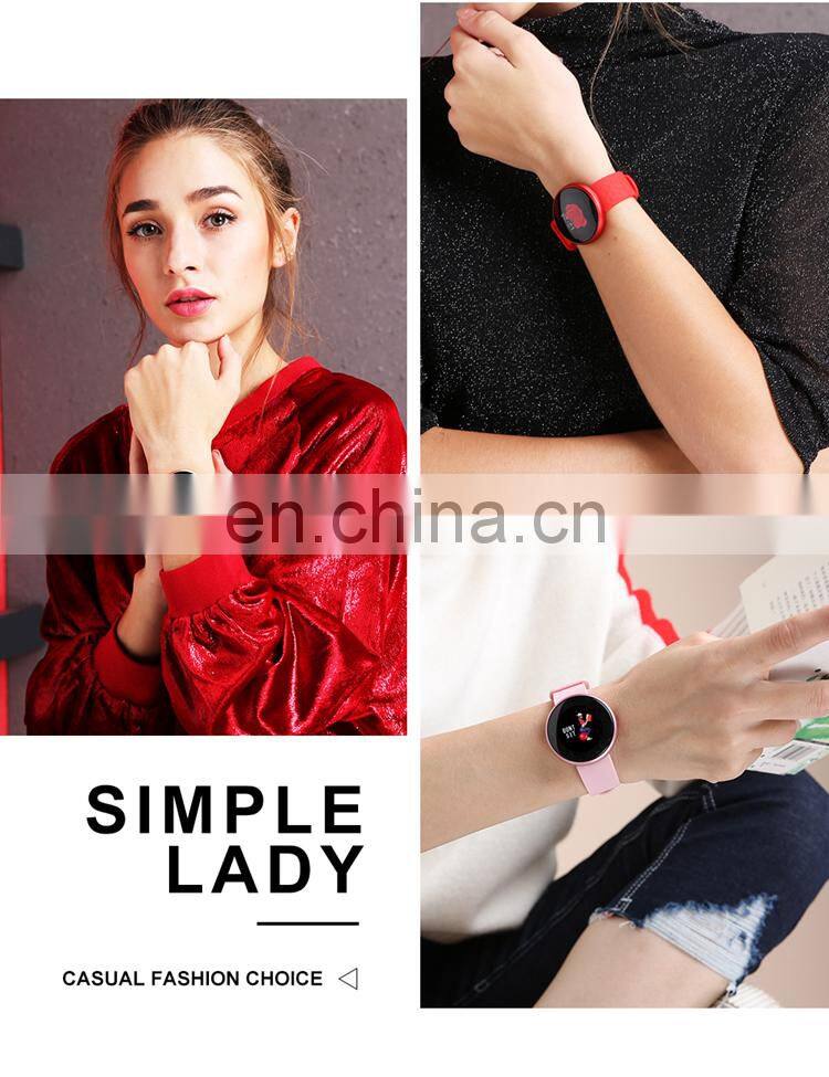 skmei b36 beautiful wrist smart for women sport watch heart rate