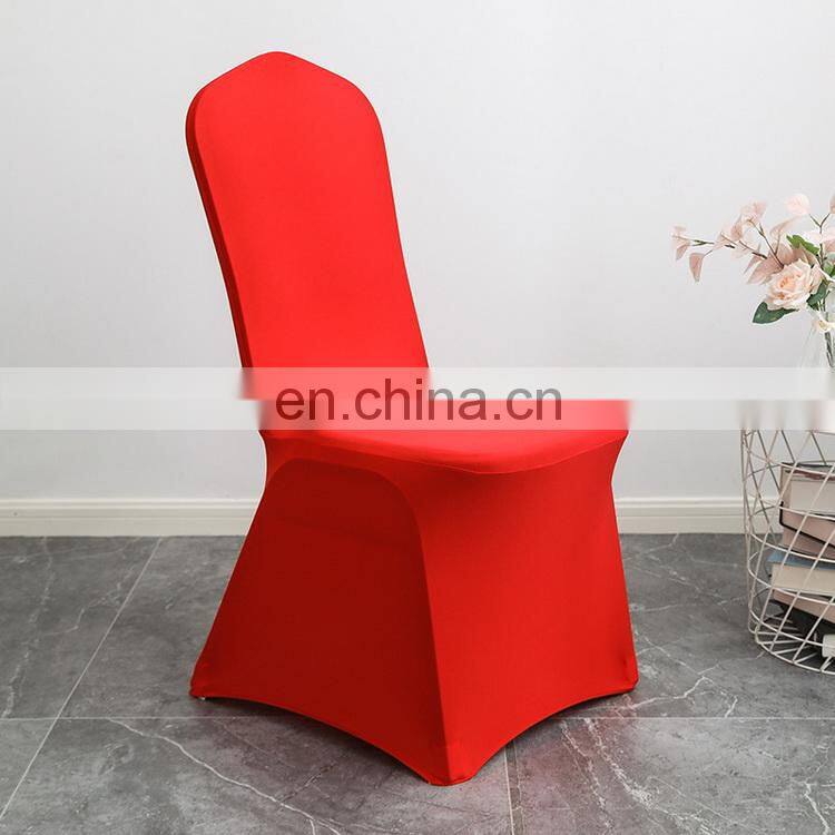 Amazon Hotsale Universal Fit Stretch Wedding Spandex Chair Covers For Living Room Dining Room