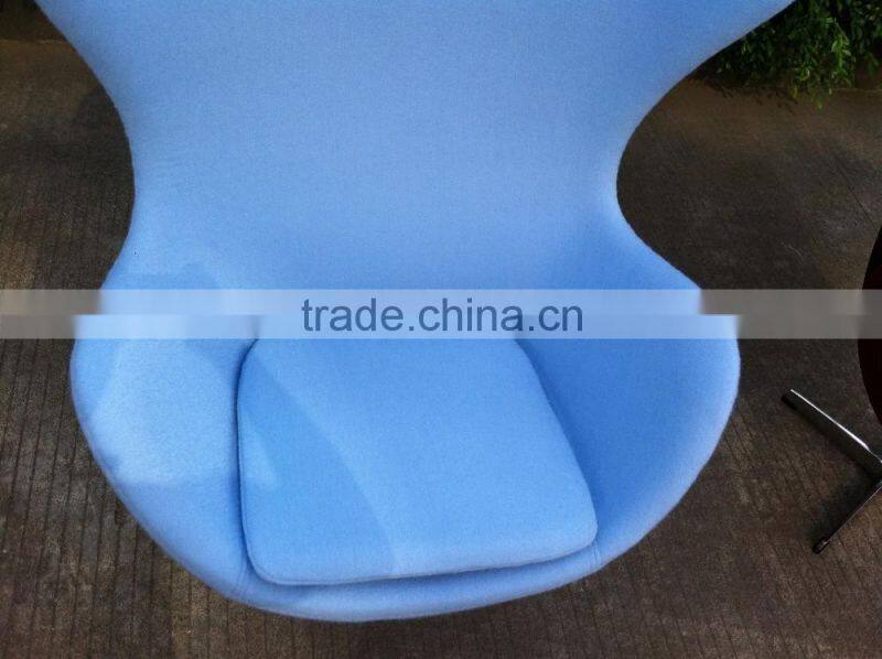 replica wholesale fiberglass egg chair,swivel egg chair , fabric/ leather egg chair with aluminum base designed by Arne Jacobsen