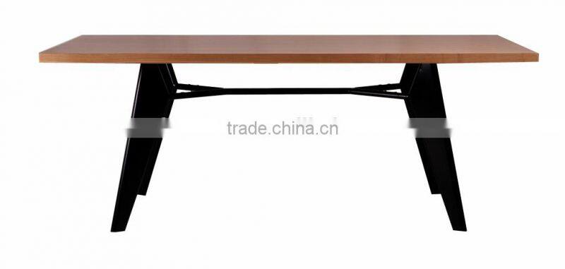 Dining room furniture ash wood Jean Prouve dining restaurant table