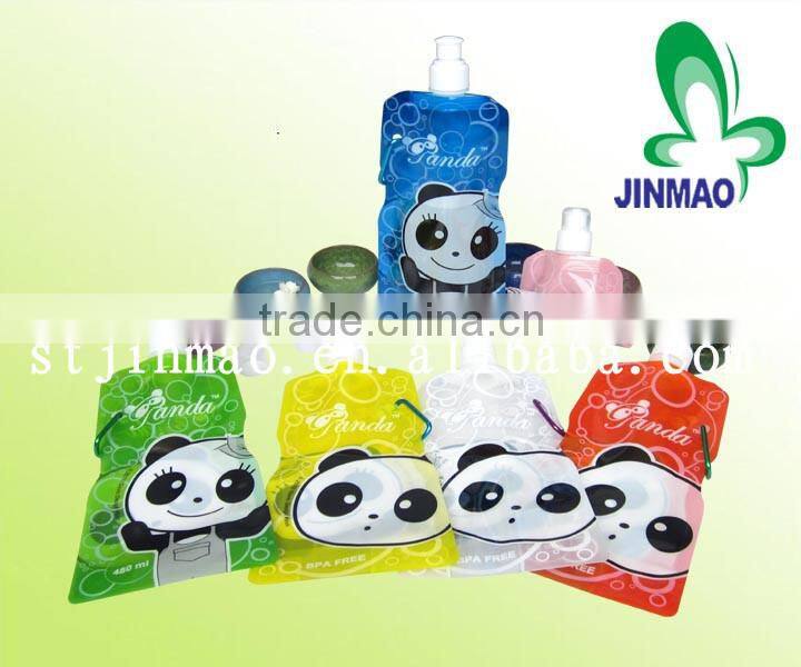 Plastic handle juice spout pouch bags for liquid