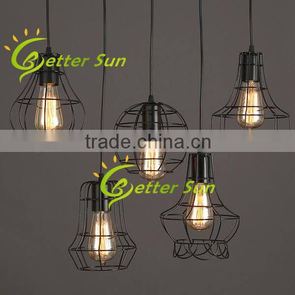 Industrial Pendant Lamp Iron Cage Pendant Light Fixture of Ceiling