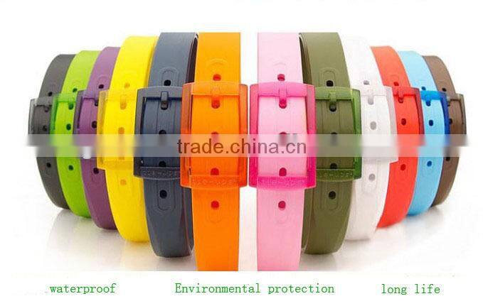 Fashion eco-friendly belt silicone for men