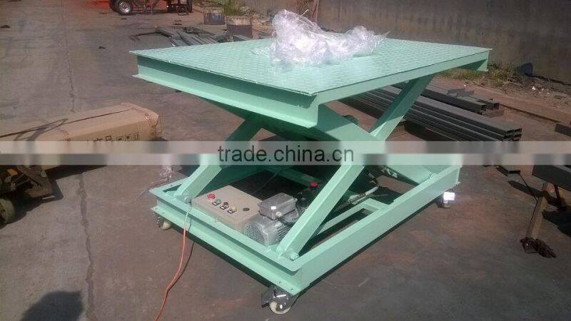 small manual electric scissor lift platform /lift table with good price and good quality for hotsales