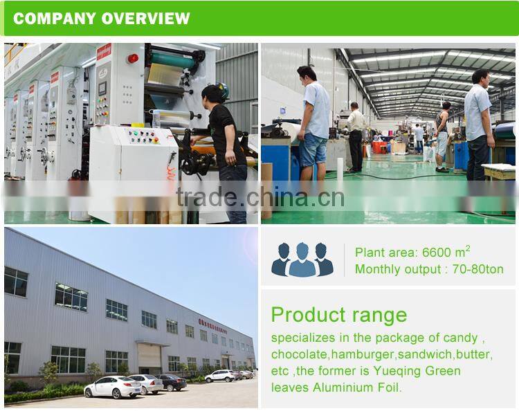 Printed burger sandwich wrap food grade Pe coated paper