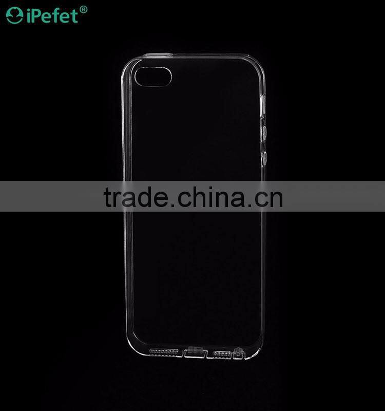 Colorful Bumper Clear Back Cover Soft Flexible TPU Phone Case For iPhone 5/se
