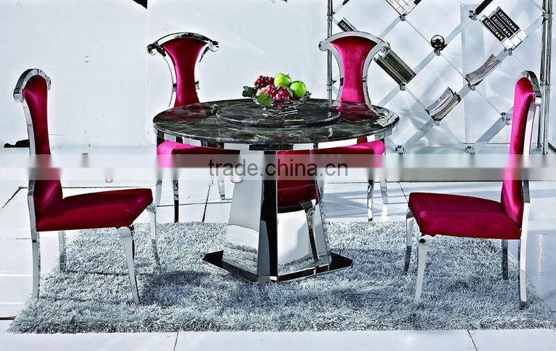 round granite marble dining table