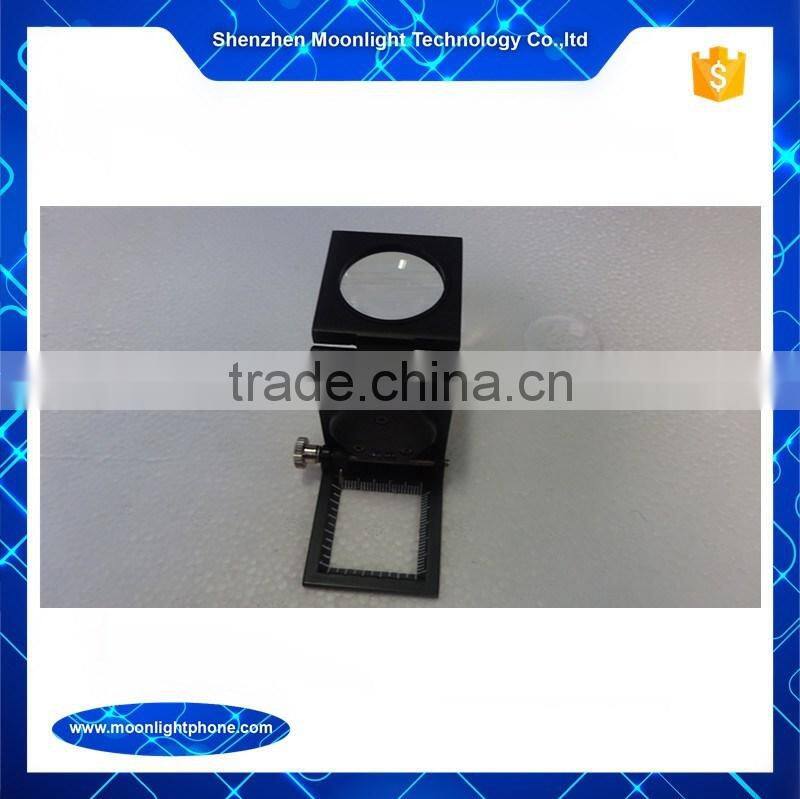 Mini Magnifier with Stand and Ruler for Repairing