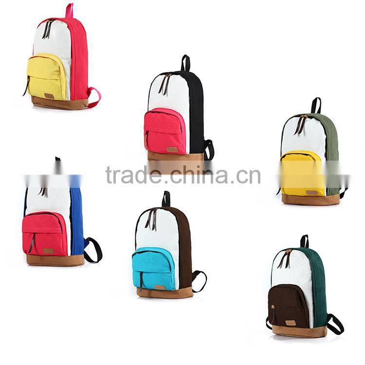 Vintage Korean Style Canvas School Shoulder Backpack Bag