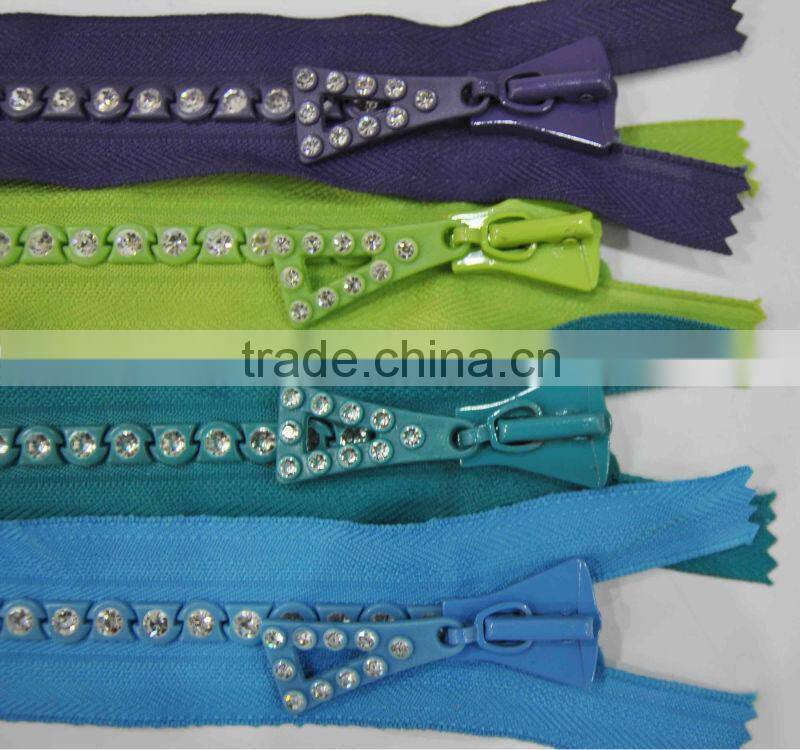 8 # (c/e)Rhinestone Zipper