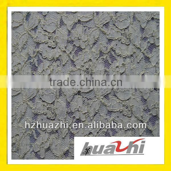 monochrome embroidered lace fabric