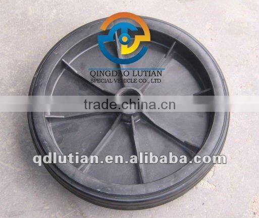 plastic rubber wheels, 10 inch solid rubber wheel