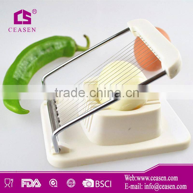 stainless steel and Plastic egg slicer