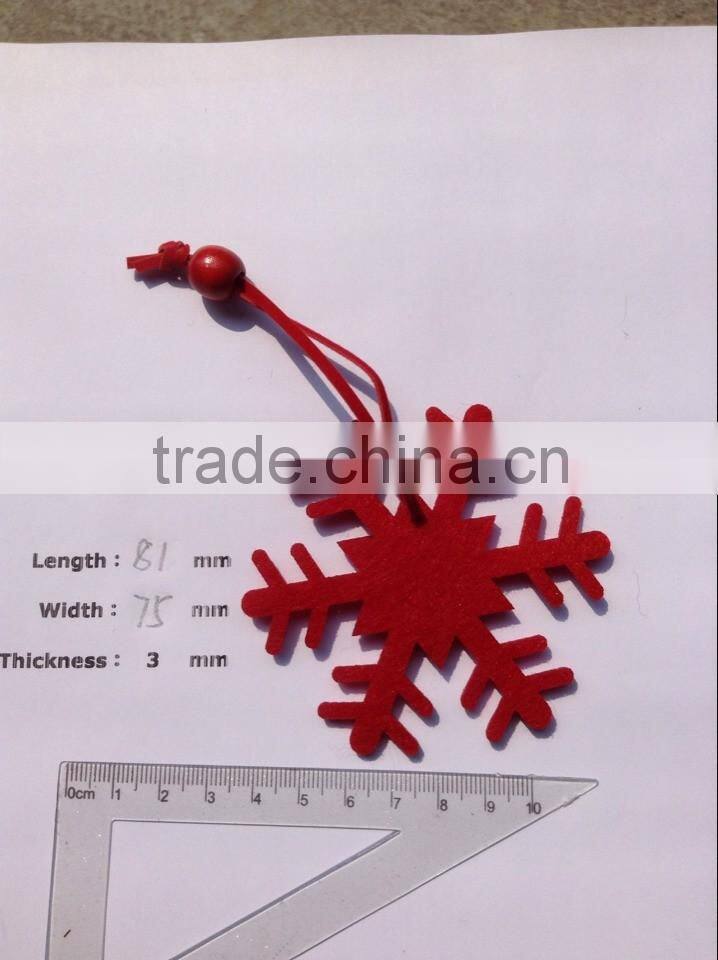 3mm thickness felt indoor christmas tree decoration-star