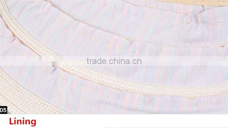 Kenmont promotion straw boater hat custom straw hat twill wholesale