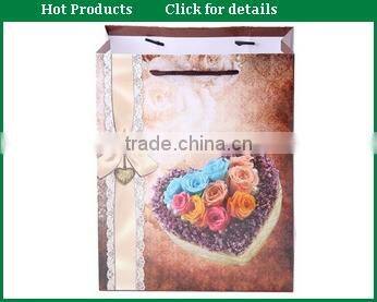 Matt Wholesale Garment Paper Bag with Ribbon