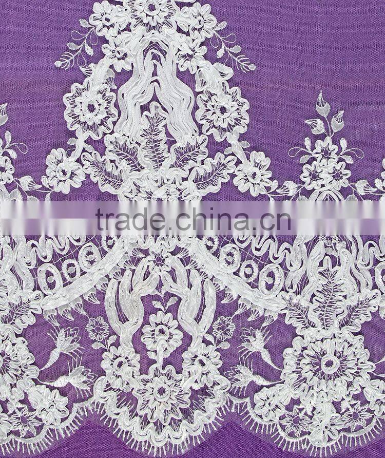 new product cheap embriodered guipure lace tricot underwear fabric garment accessories machine