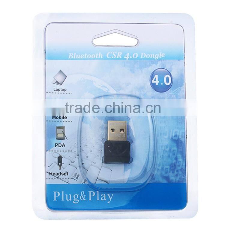 New plug and play high speed mini usb wireless bluetooth CSR 4.0 CSR8510 chipset USB bluetooth dongle adapter