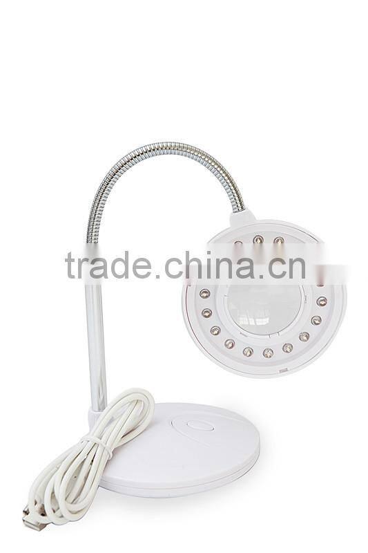 3x card magnifier led lamp/table lamp with magnifier/desk light with magnifier
