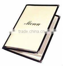 Fashionable Customed PVC Menu Book ,Menu Cover for Saloon Bar