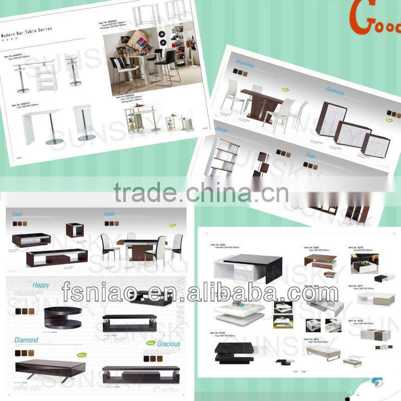 2016 living room furniture antique shallow walnut and white tv stand SK1333A