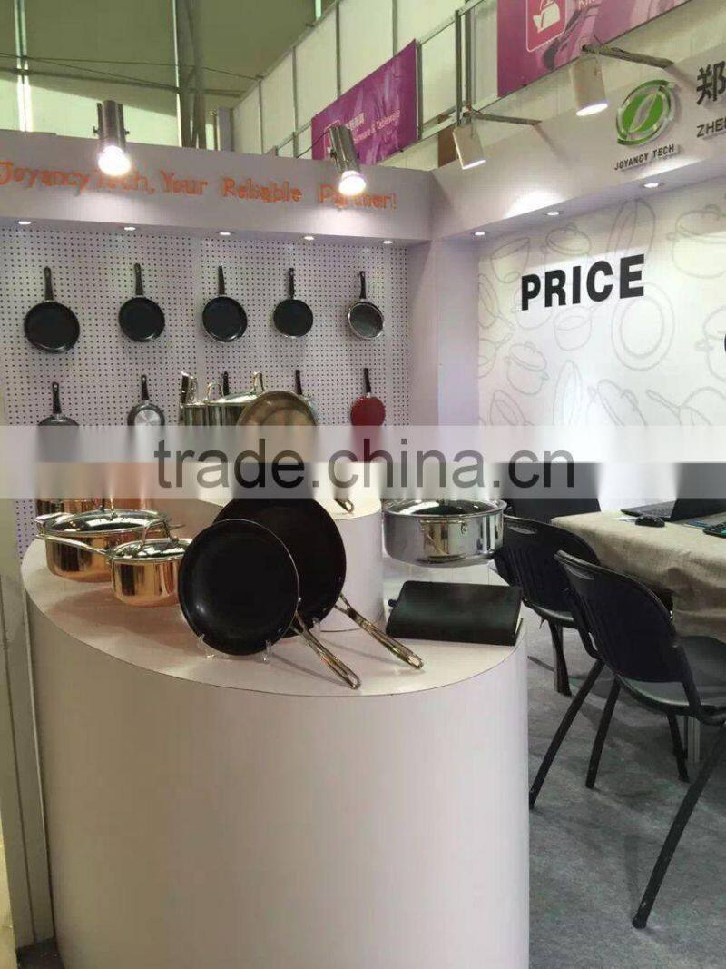 Quality Tri-ply(3 layers) Non stick Stainless Steel Fry pan induction bottom